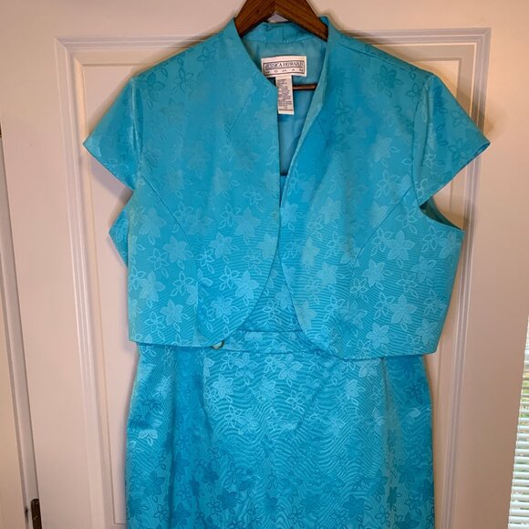 Jessica Howard, Light Blue Dress and Jacket in Women's Size 22 - Picture 3 of 14